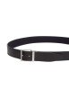 Thumbnail Ceinture noire réversible Hudson en cuir avec boucle ardillon - Image 2