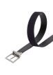 Thumbnail Ceinture noire réversible Hudson en cuir avec boucle ardillon - Image 3