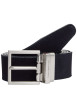 Thumbnail Ceinture noire réversible Hudson en cuir avec boucle ardillon - Image 4