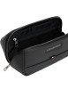 Thumbnail Trousse noire aspect grainé pourvue d'une fermeture zippée argentée - Image 4