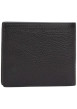Thumbnail Portefeuille en cuir noir aspect grainé pourvu du nom de la marque - Image 2