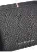 Thumbnail Portefeuille en cuir noir aspect grainé pourvu du nom de la marque - Image 3