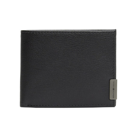 Portefeuille en cuir noir aspect grainé pourvu...