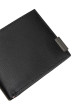 Thumbnail Portefeuille en cuir noir aspect grainé pourvu d'une plaque embossée - Image 3