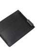 Thumbnail Porte-cartes en cuir noir aspect grainé pourvu d'une plaque embossée - Image 3