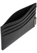 Thumbnail Porte-cartes en cuir noir aspect grainé pourvu d'une plaque embossée - Image 4
