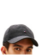 Thumbnail Casquette en coton biologique anthracite pourvue d'une fermeture strapback - Image 4