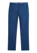 Thumbnail Pantalon Chino Denton en coton bleu à coupe droite pourvu de poches plaquées