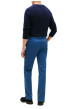 Thumbnail Pantalon Chino Denton en coton bleu à coupe droite pourvu de poches plaquées - Image 3