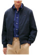 Thumbnail Blouson marine à coupe ajustée pourvu d'un col boutonné et de manches longues - Image 3