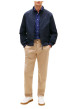 Thumbnail Blouson marine à coupe ajustée pourvu d'un col boutonné et de manches longues - Image 6