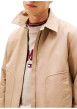 Thumbnail Blouson beige à coupe ajustée pourvu d'un col à revers et de manches longues - Image 4