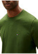 Thumbnail T-shirt en coton vert à coupe droite pourvu d'un col rond et de manches courtes - Image 4