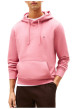 Thumbnail Sweat en coton rose pourvu d'un col à capuche avec cordons de serrage - Image 2