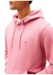 Thumbnail Sweat en coton rose pourvu d'un col à capuche avec cordons de serrage - Image 4