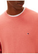 Thumbnail Pull en coton biologique rose à coupe ajustée pourvu d'un col rond - Image 4