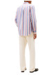 Thumbnail Chemise en coton multicolore à coupe droite ornée d'un motif à rayures - Image 3