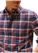 Thumbnail Chemise en coton bleue et rouge à coupe droite ornée d'un imprimé carreaux - Image 4