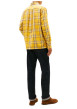 Thumbnail Chemise en coton biologique jaune à carreaux pourvue d'un col à revers - Image 3