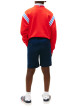 Thumbnail Short Chino en coton marine à coupe droite pourvu de multiples poches - Image 3