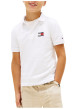 Thumbnail Polo en coton blanc à coupe droite pourvu d'un col à revers boutonné - Image 2