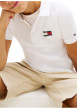 Thumbnail Polo en coton blanc à coupe droite pourvu d'un col à revers boutonné - Image 4