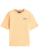 Thumbnail T-shirt en coton jaune pourvu d'une coupe droite et d'un col rond - Image 2
