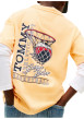 Thumbnail T-shirt en coton jaune pourvu d'une coupe droite et d'un col rond - Image 5