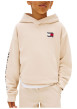 Thumbnail Sweat beige imprimé à coupe ajustée pourvu d'un col à capuche - Image 4