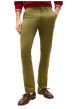 Thumbnail Pantalon chino Denton en coton kaki à coupe droite pourvu de poches plaquées - Image 2