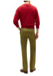 Thumbnail Pantalon chino Denton en coton kaki à coupe droite pourvu de poches plaquées - Image 3