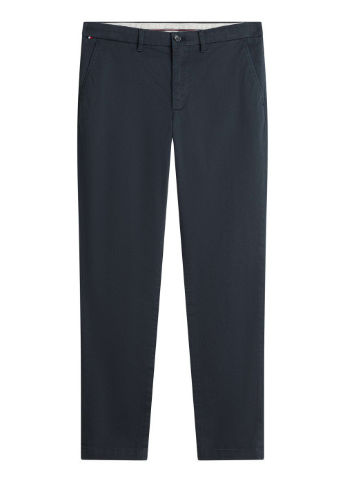 Pantalon chino Bleecker en coton mélangé marine pourvu d'une coupe slim