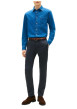 Thumbnail Pantalon chino Bleecker en coton mélangé marine pourvu d'une coupe slim - Image 5