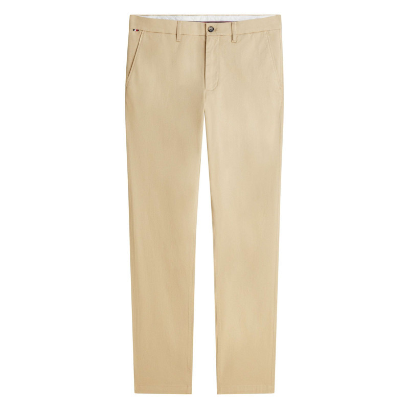 Tommy Hilfiger - Pantalon Chino Bleecker En Coton Mélangé Beige Pourvu D'une Coupe Slim - Beige