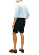 Thumbnail Short chino Denton en coton marine à coupe droite pourvu de multiples poches - Image 3