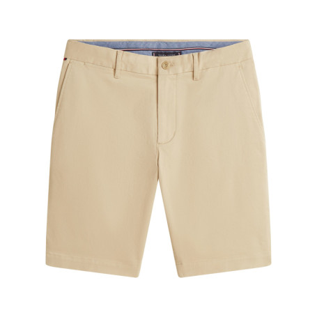 Short chino Denton en coton beige à coupe...