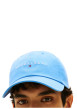 Thumbnail Casquette en coton biologique bleue unie avec fermeture strapback - Image 4