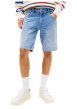 Thumbnail Short 5 Poches en coton mélangé stone uni avec un zip et un bouton - Image 2