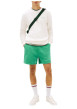 Thumbnail Sweat en coton mélangé écru uni avec une coupe droite et un col rond - Image 4