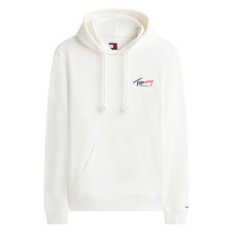Sweat en coton écru uni avec une coupe droite...