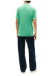 Thumbnail Polo en coton vert uni avec une coupe droite et un col à revers - Image 3