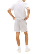 Thumbnail Polo gris uni avec une coupe droite et un col à revers avec boutons - Image 3