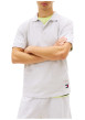 Thumbnail Polo gris uni avec une coupe droite et un col à revers avec boutons - Image 4