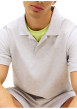 Thumbnail Polo gris uni avec une coupe droite et un col à revers avec boutons - Image 5