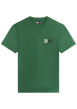 Thumbnail T-shirt en coton sapin imprimé avec une coupe droite et un col rond