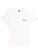 Thumbnail T-shirt en coton blanc uni avec une coupe droite et un col rond