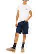 Thumbnail T-shirt en coton blanc uni avec une coupe droite et un col rond - Image 4
