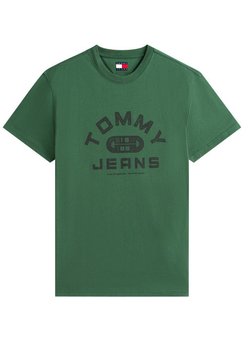 T-shirt en coton sapin imprimé avec une coupe...