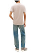 Thumbnail T-shirt en coton beige imprimé avec une coupe droite et un col rond - Image 3