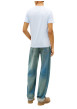 Thumbnail T-shirt ciel uni avec une coupe droite et des manches courtes - Image 3